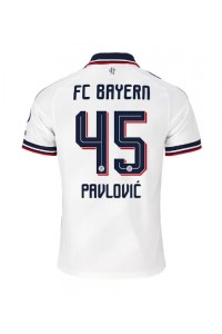 Bayern Munich Aleksandar Pavlovic #45 Jalkapallovaatteet Vieraspaita 2026-27 Lyhythihainen